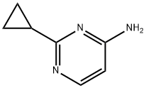 4-Pyrimidinamine, 2-cyclopropyl- (9CI) Struktur