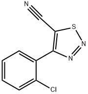 4-(2-Chlorophenyl)-1,2,3-thiadiazole-5-carbonitrile Struktur