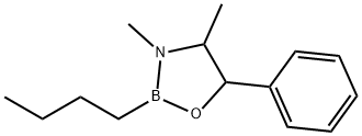 2-Butyl-3,4-dimethyl-5-phenyl-1,3,2-oxazaborolidine Struktur