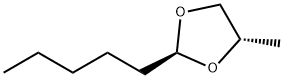 trans-4-methyl-2-pentyl-1,3-dioxolane Struktur