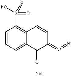 Sodium 2-diazo-1-naphthol-5-sulfonate Struktur