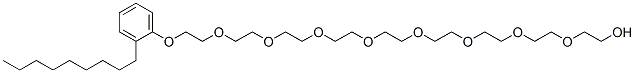 26-(nonylphenoxy)-3,6,9,12,15,18,21,24-octaoxahexacosan-1-ol Struktur