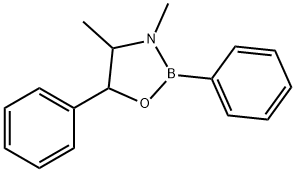 1,3,2-Oxazaborolidine,  3,4-dimethyl-2,5-diphenyl- Struktur