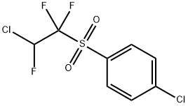 4-CHLOROPHENYL 2-CHLORO-1,1,2-TRIFLUOROETHYL SULFONE Struktur