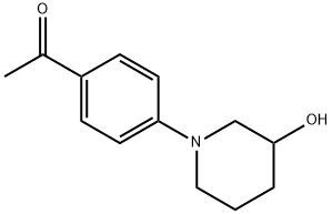 p-(3-Hydroxypiperidino)acetophenone Struktur