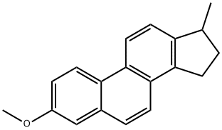 15H-Cyclopenta(a)phenanthrene, 16,17-dihydro-3-methoxy-17-methyl- Struktur