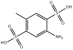 2-AMINO-5-METHYL-1,4-BENZENEDISULFONIC ACID Struktur