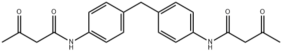 N,N'-(methylenedi-4,1-phenylene)bis[3-oxobutyramide] Struktur