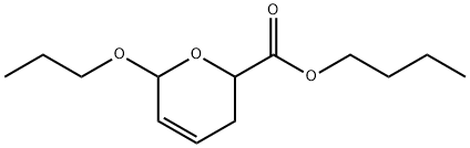 3,6-Dihydro-6-propoxy-2H-pyran-2-carboxylic acid butyl ester Struktur