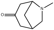 6-Methyl-6-azabicyclo[3.2.1]octan-3-one Struktur