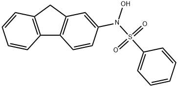 N-HYDROXY-2-FLUORENYLBENZENESULPHONAMIDE Struktur