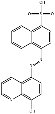 4-(8-HYDROXY-5-QUINOLYLAZO)-1-NAPHTHALENESULFONIC ACID Struktur