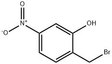 2-Bromomethyl-5-nitro-phenol Struktur