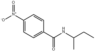 N-butan-2-yl-4-nitro-benzamide Struktur