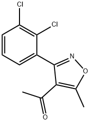 1-[3-(2,3-DICHLOROPHENYL)-5-METHYL-4-ISOXAZOLYL]-1-ETHANONE Struktur