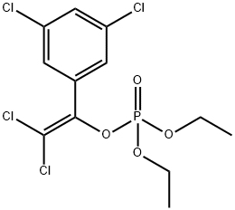 1,3-dichloro-5-(2,2-dichloro-1-diethoxyphosphoryloxy-ethenyl)benzene Struktur