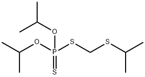 Phosphorodithioic acid O,O-bis(1-methylethyl)S-[[(1-methylethyl)thio]methyl] ester Struktur