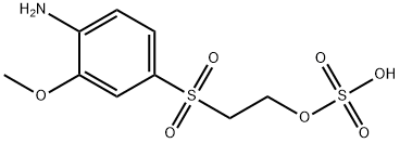 2-[(4-amino-3-methoxyphenyl)sulphonyl]ethyl hydrogen sulphate Struktur