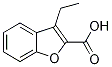 2-Benzofurancarboxylic acid, 3-ethyl- Struktur