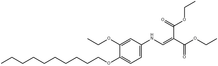 diethyl (4-decyloxy-3-ethoxyanilino)methylenemalonate Struktur