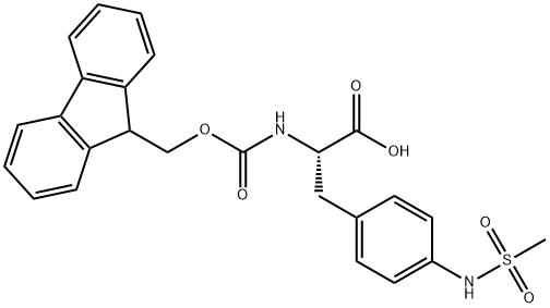 N-FMOC-4-METHANESULFONYLAMINO-L-PHENYLALANINE Struktur