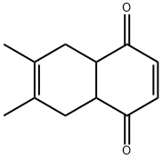 6,7-dimethyl-4a,5,8,8a-tetrahydronaphthalene-1,4-dione Struktur