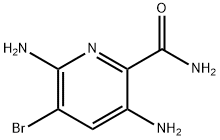 3,6-DIAMINO-5-BROMOPYRIDINE-2-CARBOXAMIDE Struktur