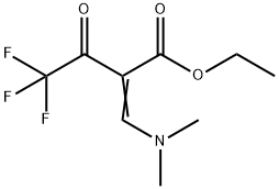 ETHYL 2-TRIFLUOROACETYL-3-(N,N-DIMETHYLAMINO)-2-PROPENOATE Struktur