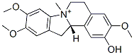 (12aS)-5,6,12,12a-Tetrahydro-2-hydroxy-3,9,10-trimethoxy-7-methylindolo[2,1-a]isoquinolin-7-ium Struktur