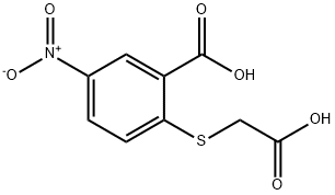 2-[(carboxymethyl)thio]-5-nitrobenzoic acid Struktur