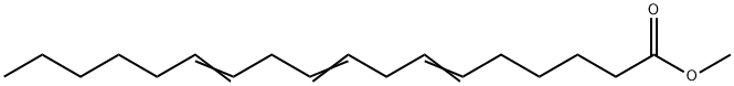 6,9,12-Octadecatrienoic acid methyl ester Struktur