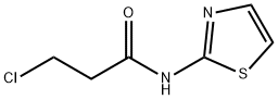 3-chloro-N-1,3-thiazol-2-ylpropanamide Struktur