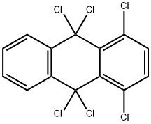 Anthracene, 1,4,9,9,10,10-hexachloro-9,10-dihydro- Struktur