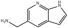 1H-Pyrrolo[2,3-b]pyridine-5-methanamine(9CI) Struktur