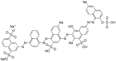 Direct black 75 (C.I. 35870) Struktur