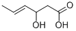 trans-3-Hydroxyhex-4-enoic acid, min. 95 % (1H-NMR) Struktur