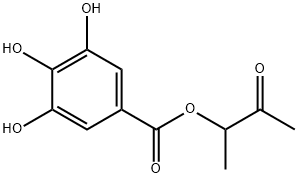 3,4,5-Trihydroxybenzoic acid 1-methyl-2-oxopropyl ester Struktur