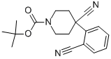 1-BOC-4-CYANO-4-(2-CYANOPHENYL)-PIPERIDINE Struktur