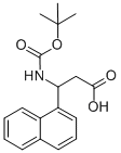 (R,S)-BOC-3-AMINO-3-(1-NAPHTHYL)-PROPIONIC ACID Struktur