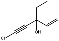 5-chloro-3-ethylpent-1-en-4-yn-3-ol Struktur