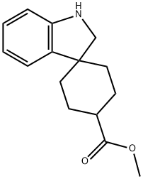 Spiro[cyclohexane-1,3'-[3H]indole]-4-carboxylic acid, 1',2'-dihydro-, Methyl ester Struktur