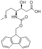 FMOC-(3S,4S)-4-AMINO-3-HYDROXY-6-METHYLTHIO-HEXANOIC ACID Struktur