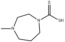 4-methyl-1-homopiperazinedithiocarboxylic acid Struktur