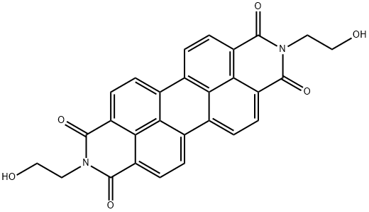 N,N'-DI(2-HYDROXYETHYL)-PERYLENE-TETRACARBONIC ACID, DIAMIDE Struktur