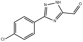 5-(p-Chlorophenyl)-1H-1,2,4-triazole-3-carbaldehyde Struktur