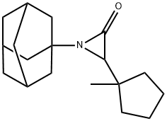 1-(1-Adamantyl)-3-(1-methylcyclopentyl)aziridin-2-one Struktur