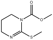 1(4H)-Pyrimidinecarboxylic  acid,  5,6-dihydro-2-(methylthio)-,  methyl  ester Struktur