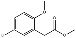 (5-chloro-2-methoxyphenyl)acetic acid methyl ester Struktur