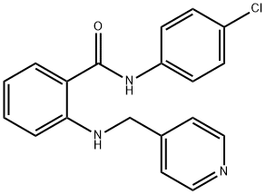 N-(4-CHLOROPHENYL)-2-[(PYRIDIN-4-YLMETHYL)AMINO]BENZAMIDE Struktur