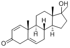 17beta-Hydroxy-17-methylandrosta-1,5-dien-3-one Struktur